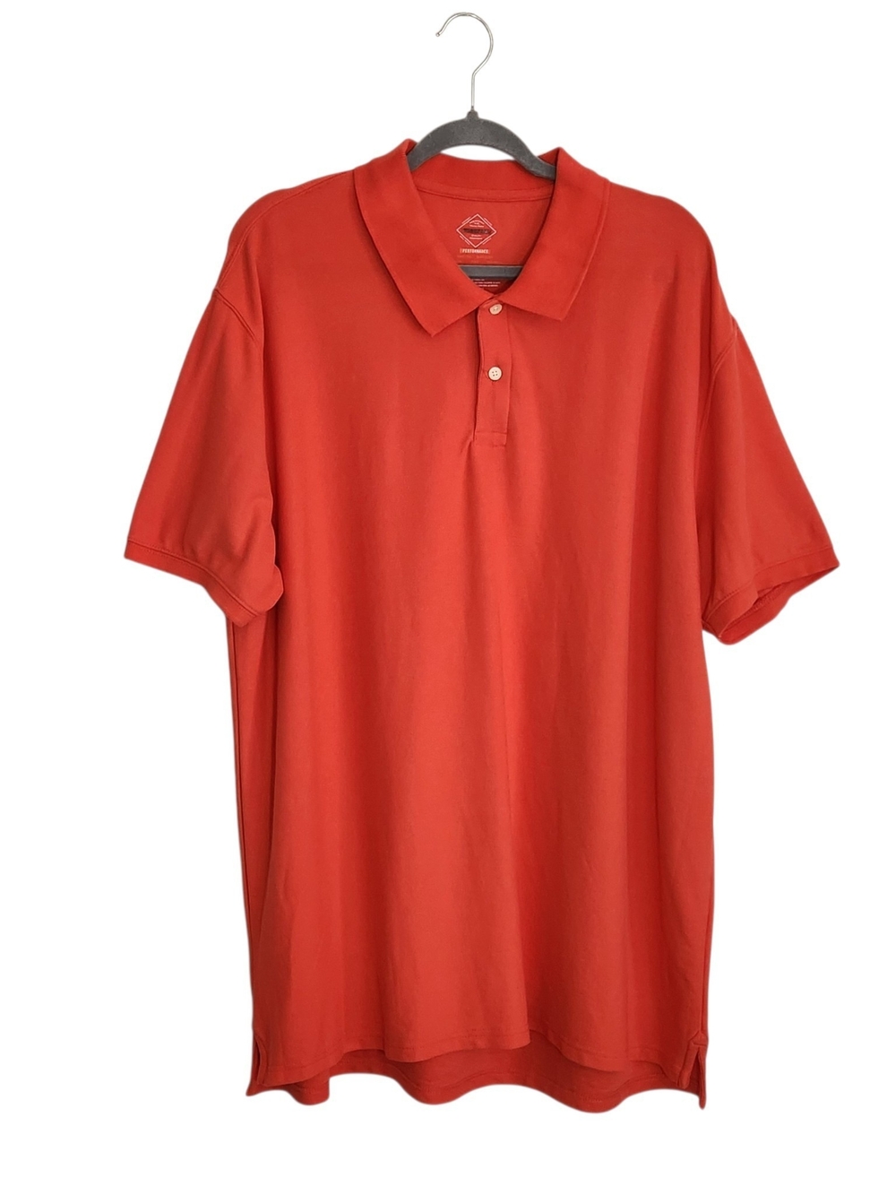 St. John's Bay Coral Red Short Sleeve Polo Shirt Size XXL